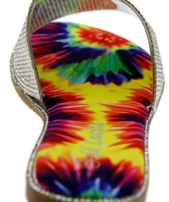 DD Lucita Sarah 01 Women's Rhinestone Flat Slides