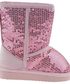 Ositos FEBE Baby Girls Sequin Mid Calf Shearling Boots