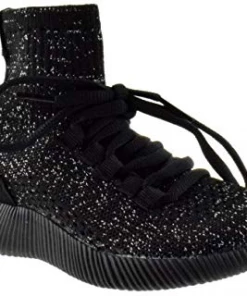 Forever LIQUIDATIONS! Yes 36K Girl's Elastic Fabric Knit Hightop Sneaker