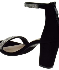 Top Moda Gallery 45 Womens Strappy Rhinestone Dress Heels Women's