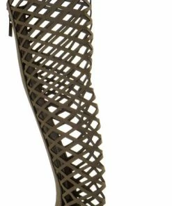 Breckelle's Selena 42 Thigh High Caged Dress Sandals