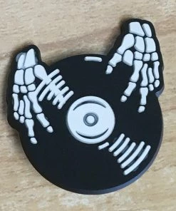 Charms Skeleton Hands With Record Rubber Shoe Charm Shoe Charms