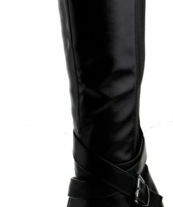 Top Moda Storm 1 Womens Knee High Double Buckle Accent Almond Toe Block Heel Riding Boots 13 Top Moda Storm 1 Womens Knee High Double Buckle Accent Almond Toe Block Heel Riding Boots