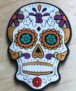 Sugar Skull Rubber Shoe Charms