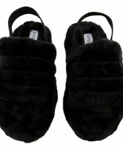 SBW Shoes Warmness 02 Womens Super Soft Ankle Strapped Slides