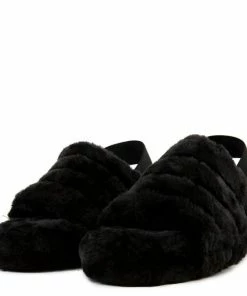 SBW Shoes Warmness 02 Womens Super Soft Ankle Strapped Slides