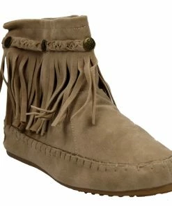 Shoe Dezigns Women's Western 19 Womens Fringe Moccasin Ankle Boots