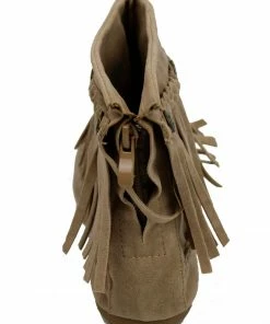 Shoe Dezigns Women's Western 19 Womens Fringe Moccasin Ankle Boots