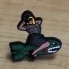 Woman On Torpedo Rubber Shoe Charms